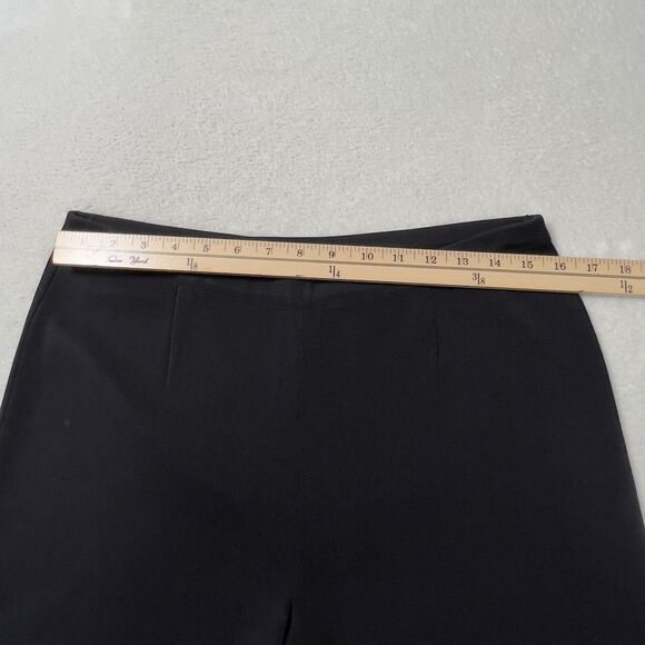 Misook Nancy Pull On Knit Pants Womens Sz M Black Straight Leg Elastic Waist - Picture 9 of 14